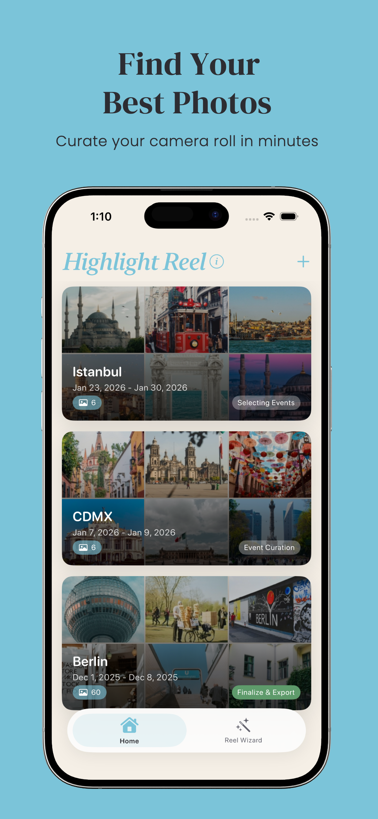 HighlightReel app screenshot