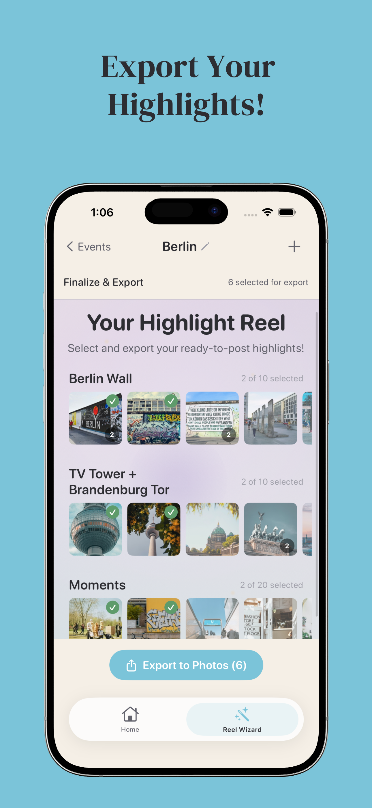 Export Your Highlights